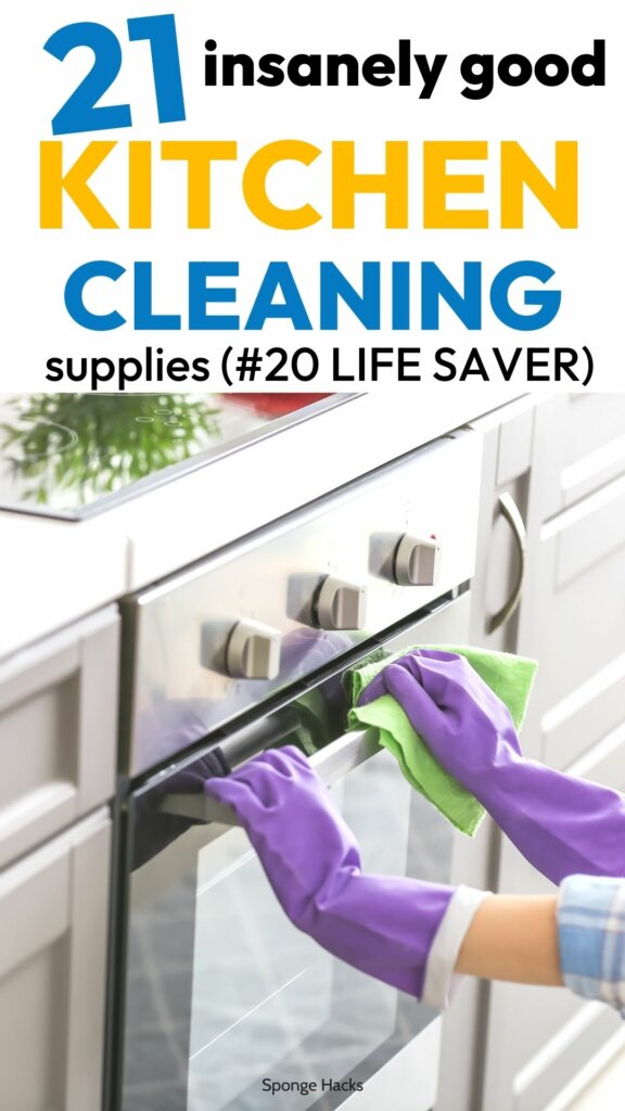 21 Must Have Kitchen Cleaning Supplies You Need For Your Home Sponge