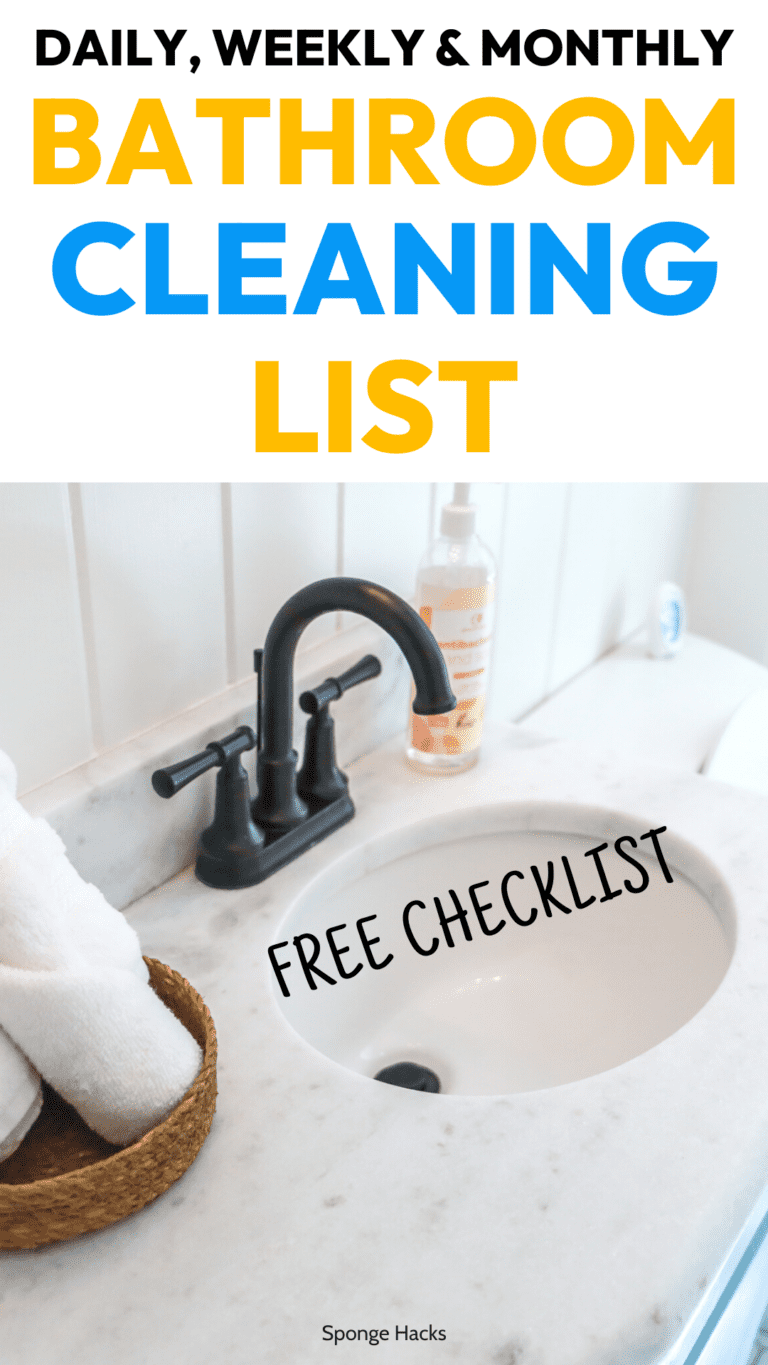 Bathroom Cleaning Checklist: Daily, Weekly, Monthly and Seasonal