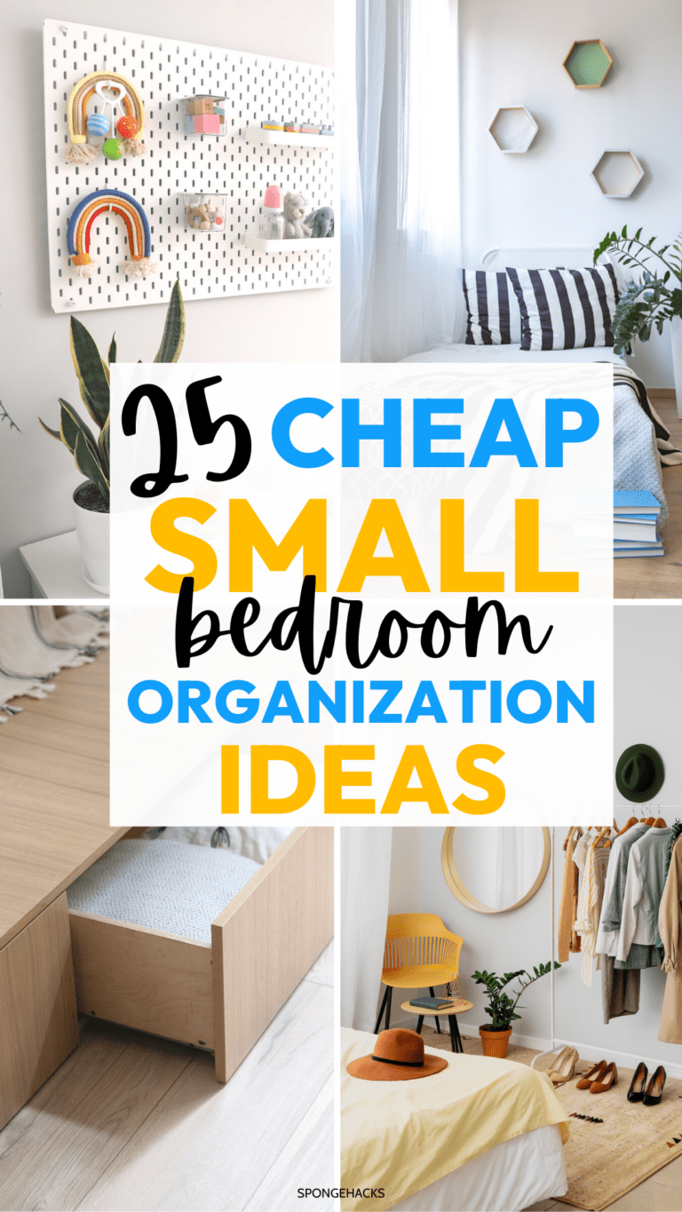 25 Highly Inexpensive Small Bedroom Organization Ideas - Sponge Hacks