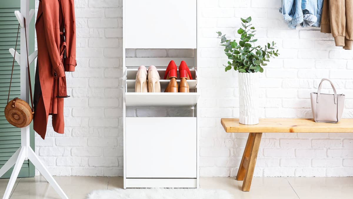 19 Clever Entryway Shoe Storage Ideas to Stop the Clutter  Entryway shoe  storage, Coat and shoe storage, Shoe storage small space