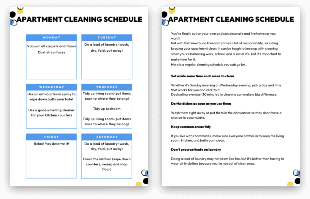 easy-small-apartment-cleaning-schedule-checklist-you-can-follow
