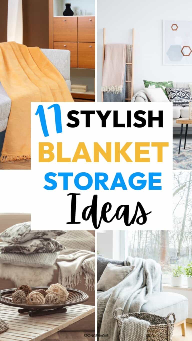17 Genius Blanket Storage Ideas (How to Store Blankets In a Small Place) -  Sponge Hacks