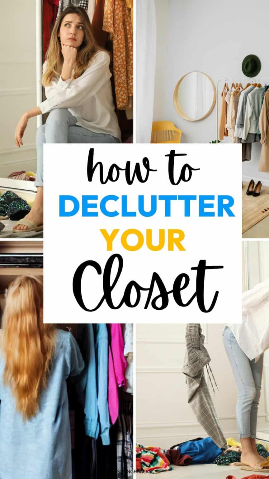 How to Declutter Your Closet (& Make Room for More) - Sponge Hacks