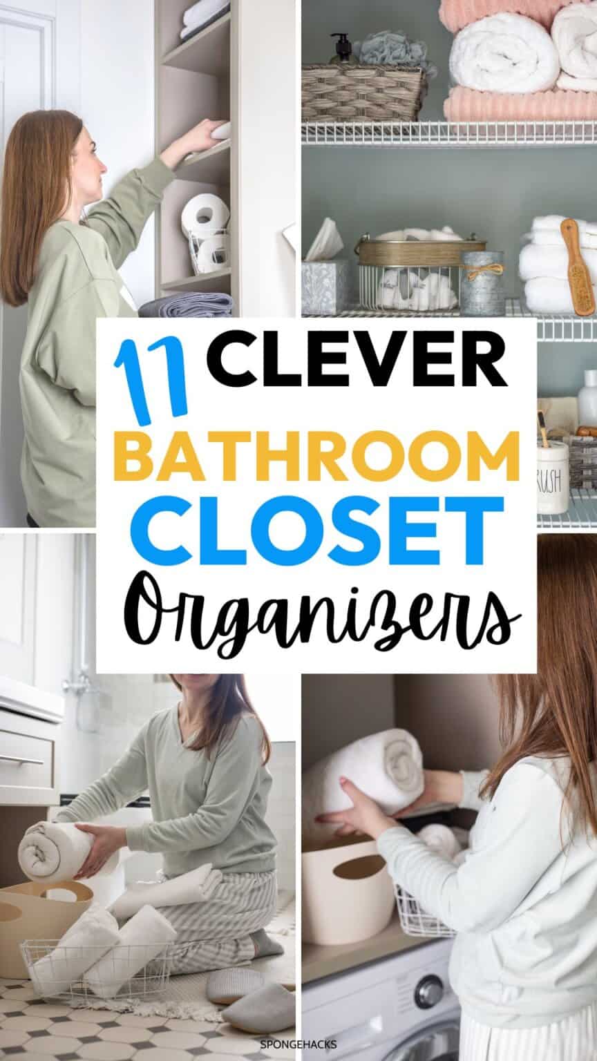 17 Clever Bathroom Closet Organizer Ideas - Sponge Hacks