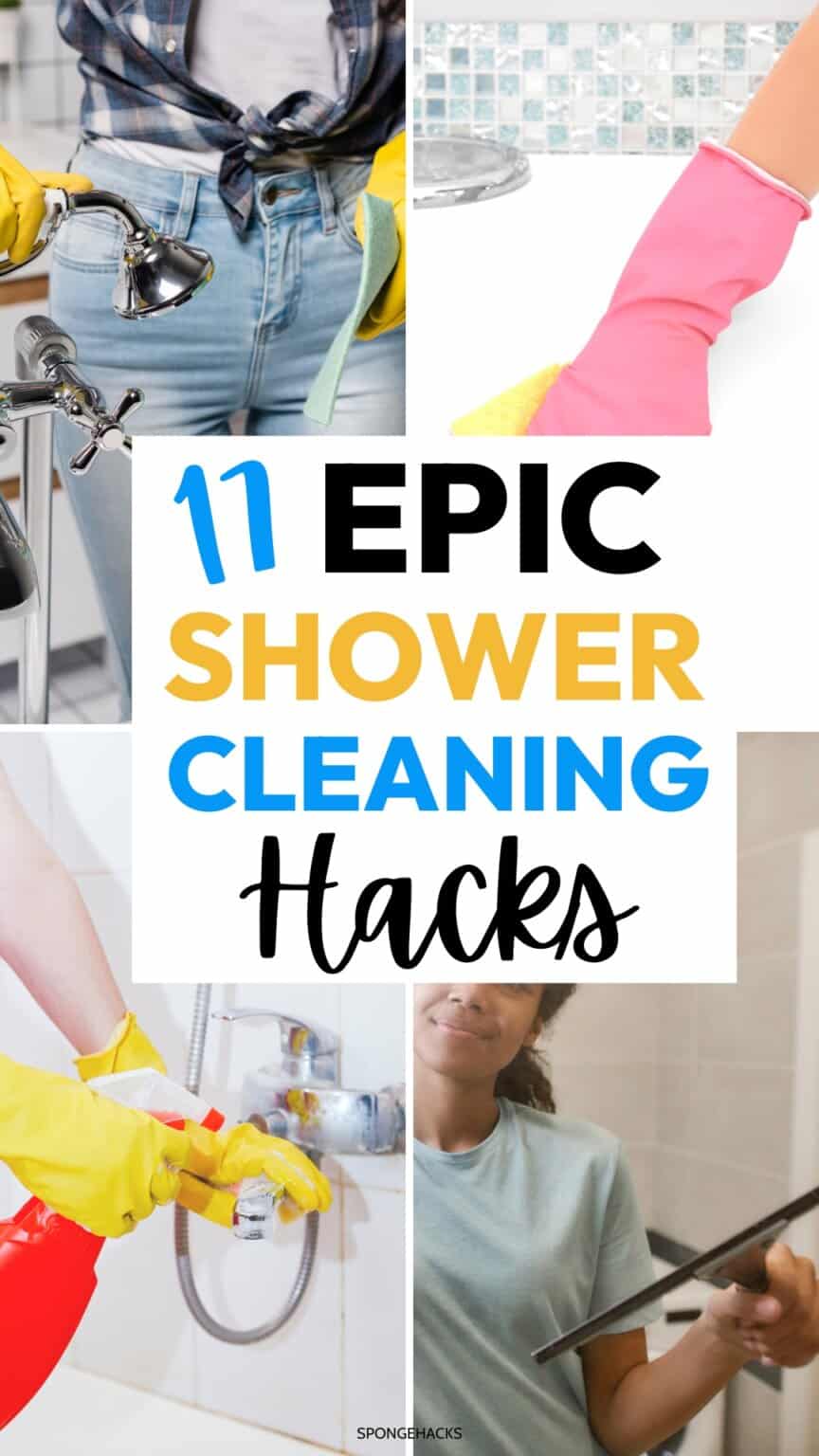 17 Clever Shower Cleaning Hacks You Must SEE (TikTok Inspired) Sponge