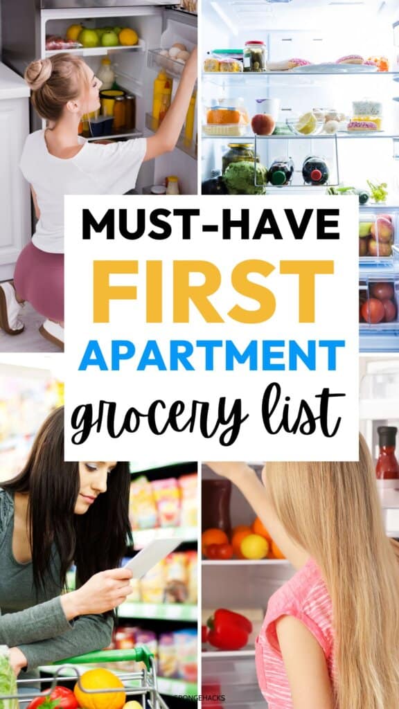 Your MustHave First Apartment Grocery List (Items You Need) Sponge Hacks