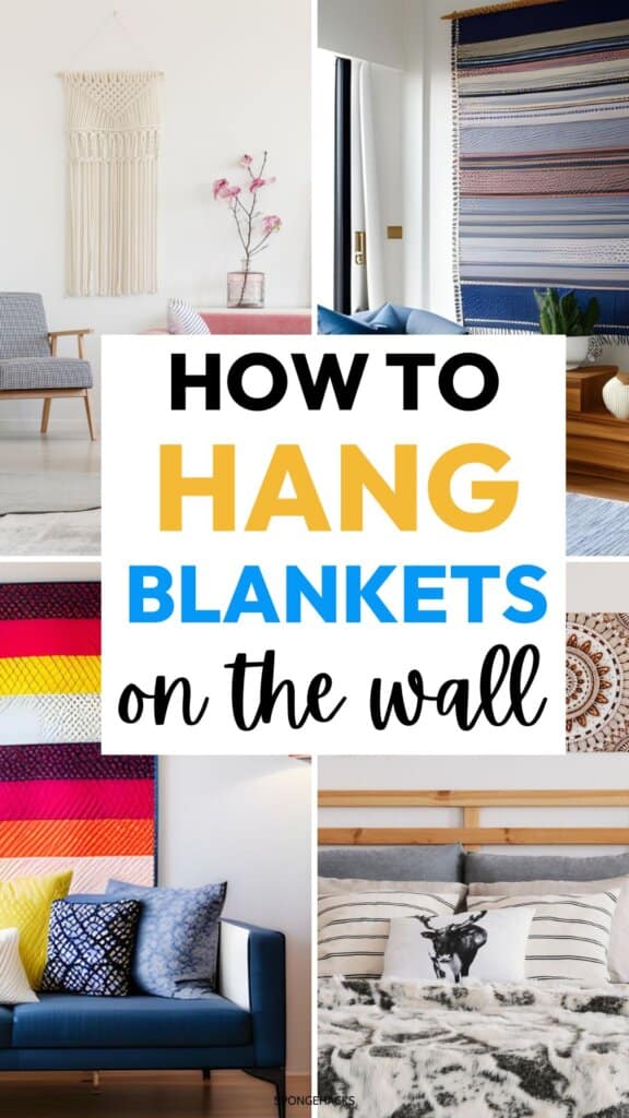 How to Hang a Blanket On the Wall Without Ruining It Sponge Hacks