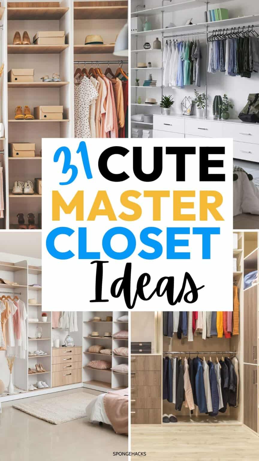 31 Cute Master Bedroom Closet Ideas You HAVE to See