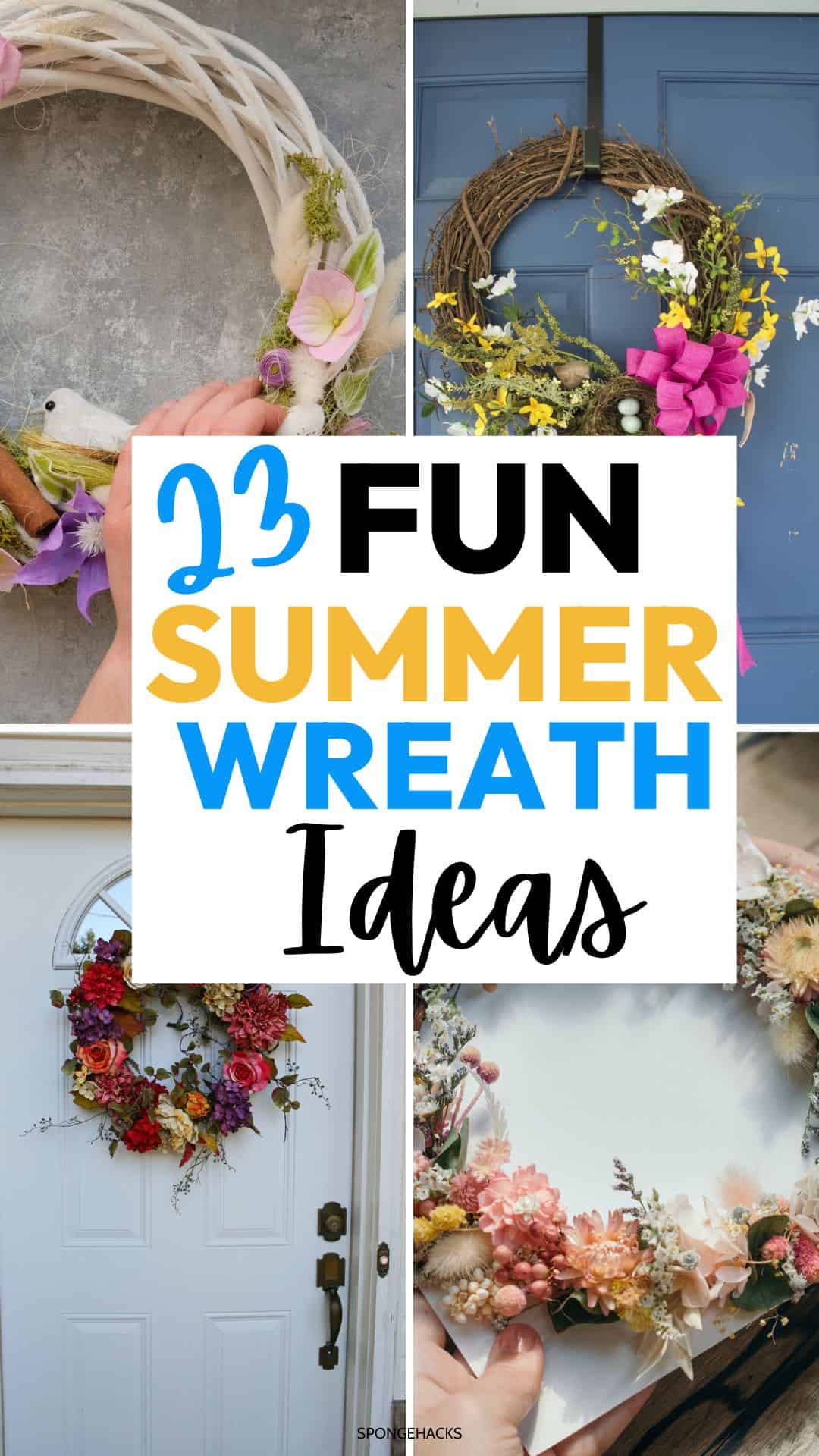 The Summer Wreath That Instantly Made My Front Door Feel Bright & Fun