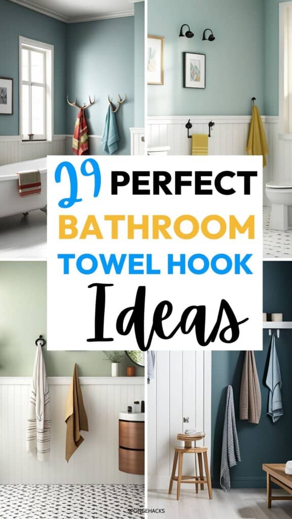 29 Perfect Bathroom Towel Hook Ideas