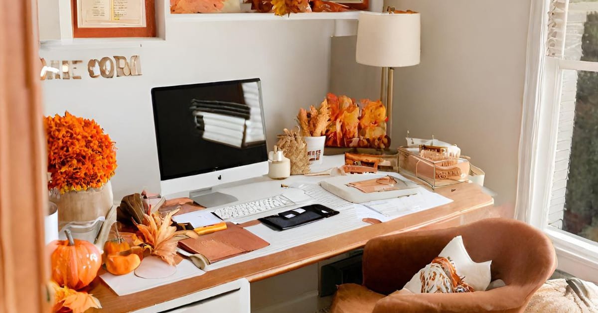 19 Stylish Fall Office Decor Ideas