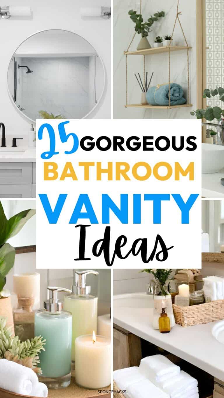 25 Gorgeous Bathroom Vanity Decor Ideas - Sponge Hacks