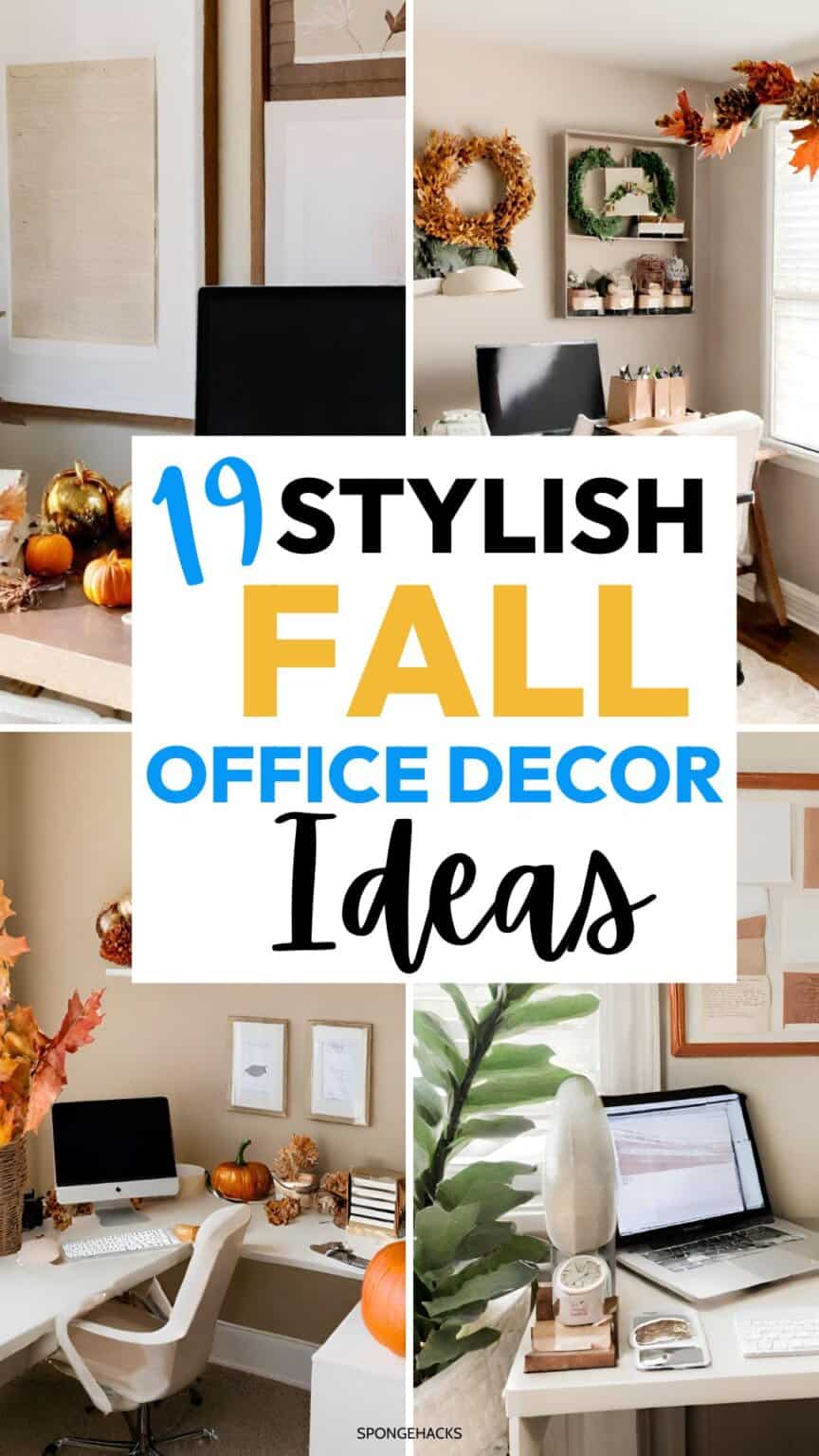 19 Stylish Fall Office Decor Ideas