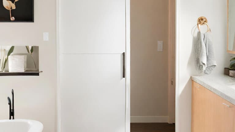 13 Trendy Bathroom Pocket Door Styles That Are Magical for Small Spaces