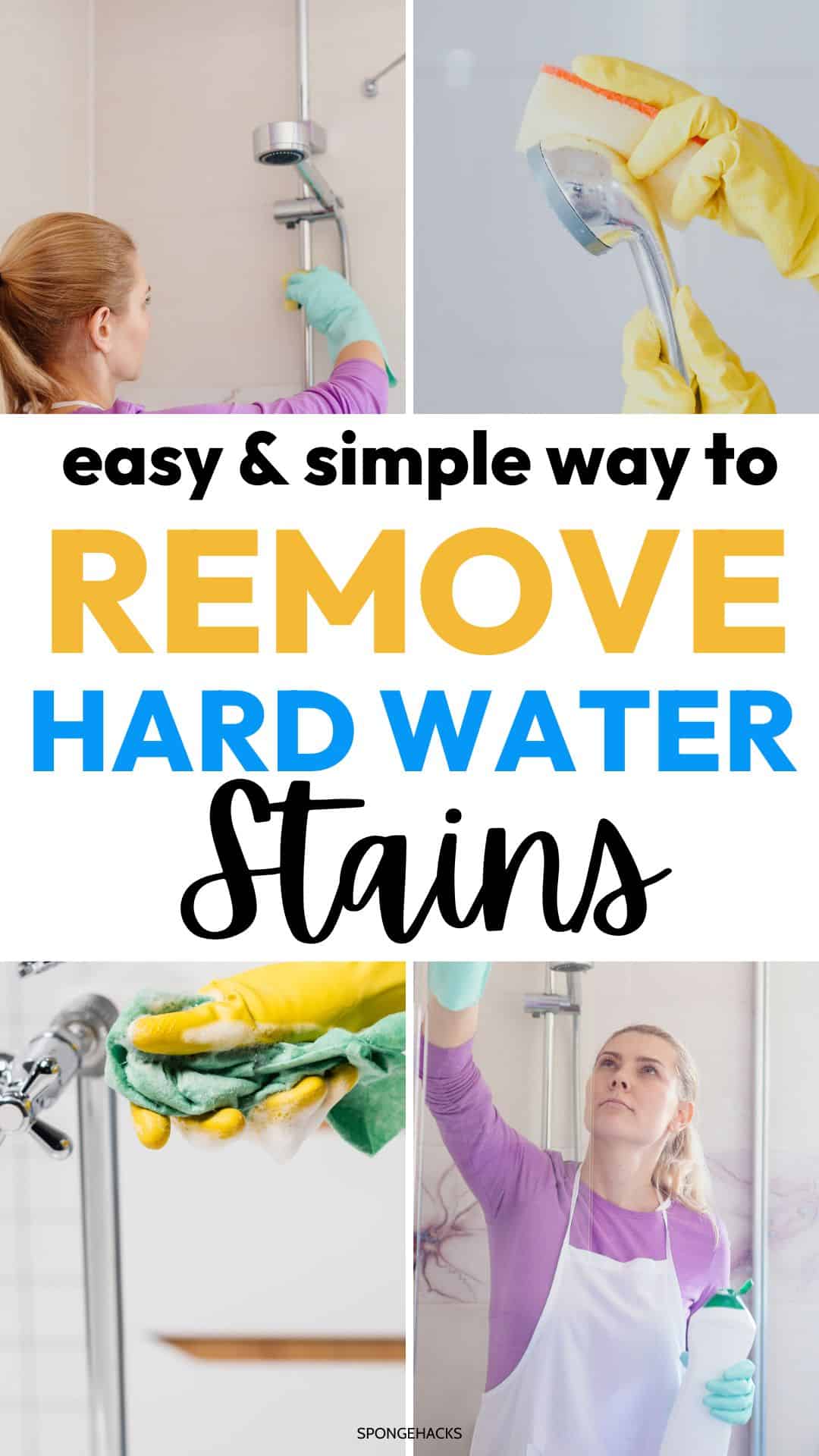 #1 Easiest Method to Remove Hard Water Stains