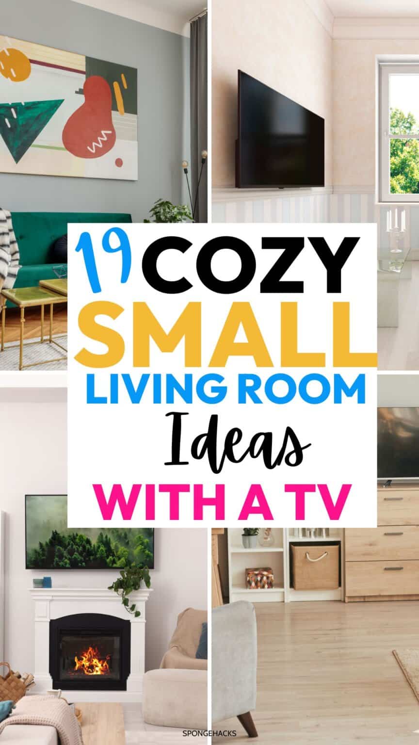 19 Cozy Small Living Room Ideas with a TV - Sponge Hacks
