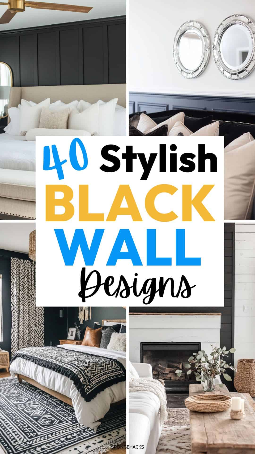The Chicest Black Accent Walls That Will Convince You to Go Bold
