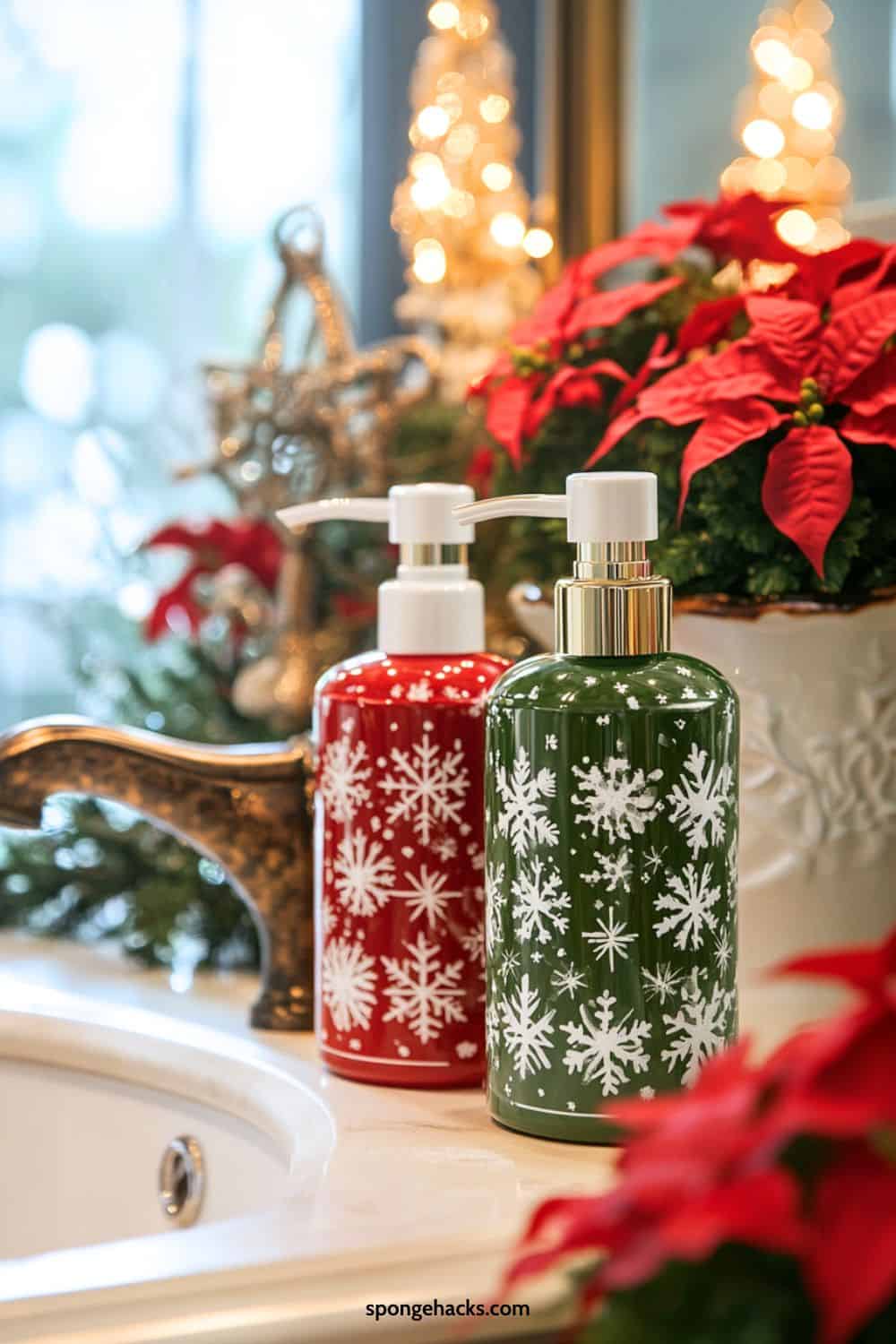 Festive Bathroom Christmas Decor (For Small Spaces)