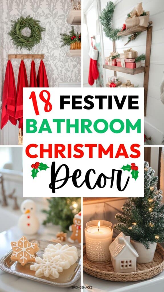 Festive Bathroom Christmas Decor (For Small Spaces)