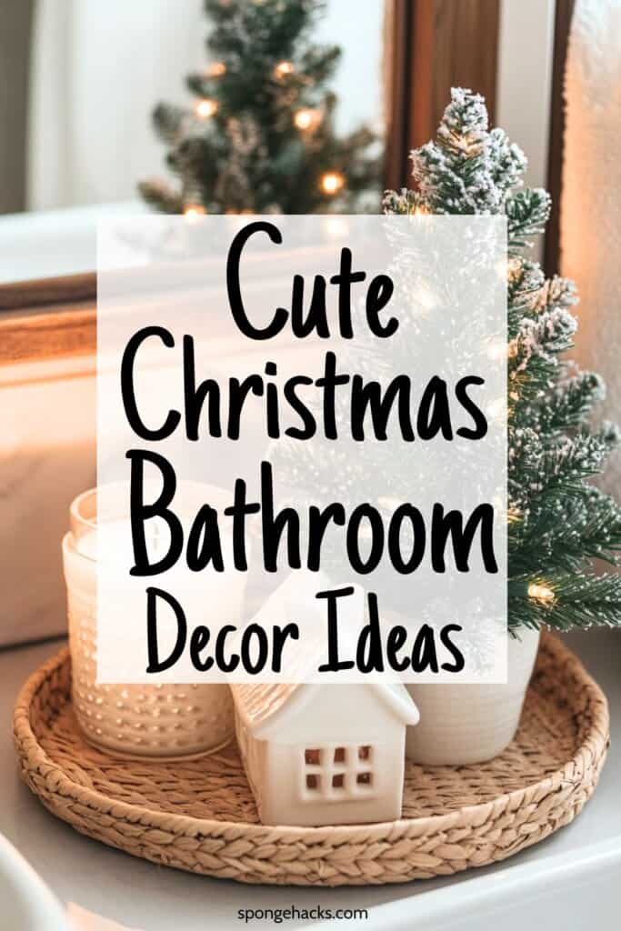 Festive Bathroom Christmas Decor (For Small Spaces)