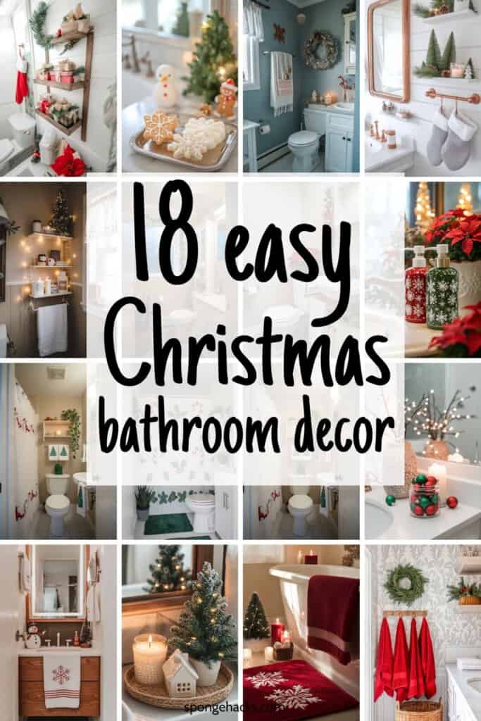 Festive Bathroom Christmas Decor (For Small Spaces)