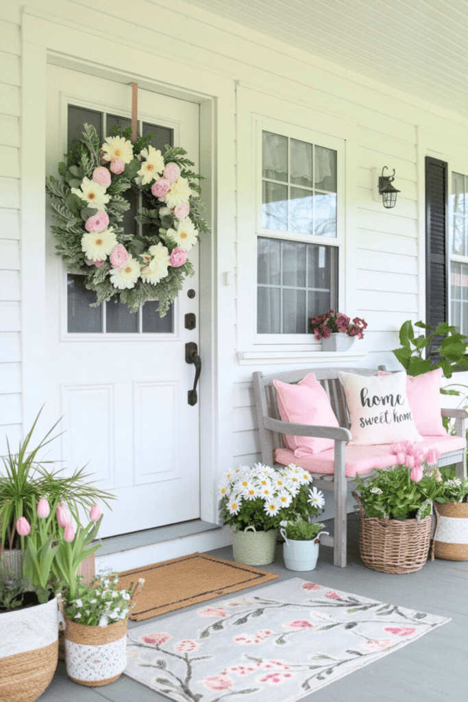 How to Style the Prettiest Spring Front Porch That Stops Guests in ...