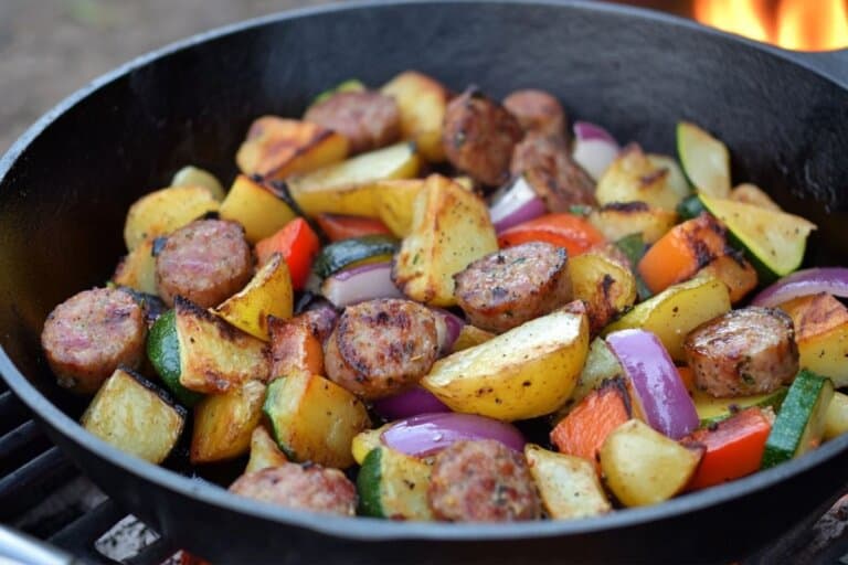 The Easy One-Pan Camping Dinner that Made Clean-Up a Breeze