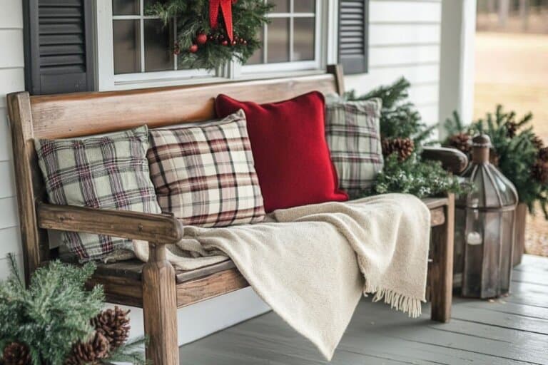 16 Rustic Christmas Porch Decorating Ideas
