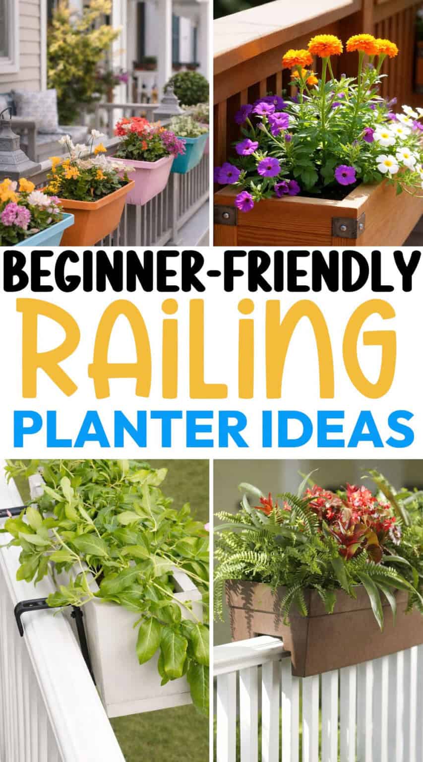 Round Railing Post Planters 24 Beginner-Friendly Railing Planters Ideas